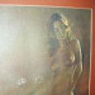 Nude Blonde Lovely Retro Mod Pin Up Girl Original 1973 Pastel Chalk Painting
