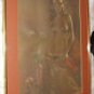 Nude Blonde Lovely Retro Mod Pin Up Girl Original 1973 Pastel Chalk Painting