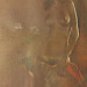 Nude Blonde Lovely Retro Mod Pin Up Girl Original 1973 Pastel Chalk Painting