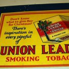 Union Leader Smoking Tobacco Advertising Lrg Poster Board Original Vntg Holiday Store Display Union Leader Smoking Tobacco Advertising Lrg Poster Board Original Vntg Holiday Store Display