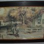 Horse Pulling Cart European Rural Village Landscape Henry Van Den Boogaard