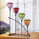JEWEL-TONED CANDLEHOLDER