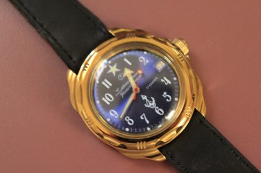 SOLD*** NAVY RUSSIAN WATCH