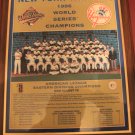 SOLD*** 1996 New York Yankees 1996 World Series Champions Plaque