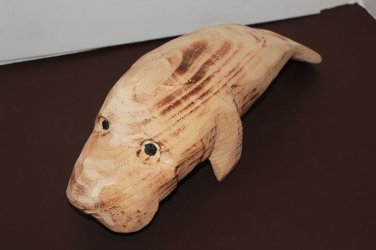Handcrafted Wooden Manatee