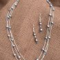 Sterling, Pearl, and Swarovski Crystal Set