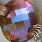 Swarovski Crystal Disc with Pearls on Silk