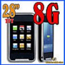 Brand New 8GB Touch Screen 2.8" Mp3 Mp4 Player