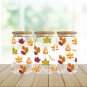 Fall Leaves Coffee Cup party Beer Coffee Glass gift Cup & straw Fall Cup - 16 oz