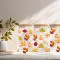 Fall Leaves Coffee Cup party Beer Coffee Glass gift Cup & straw Fall Cup - 16 oz
