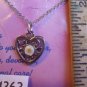 Silver Tone Seed of Life Heart Pendant Choker Chain Necklace Religious Christian