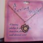 Silver Tone Seed of Life Heart Pendant Choker Chain Necklace Religious Christian
