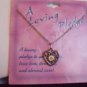 Silver Tone Seed of Life Heart Pendant Choker Chain Necklace Religious Christian