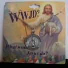 Pewter Saint Martin De Porres Pray For Us Pendant Choker Necklace Religious WWJD