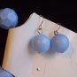 Blue Gold Tone Beaded Bracelet with Matching Earrings Elegant