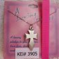 Pewter Cross Pendant Choker Necklace A Loving Pledge Religious Spike Easter Mens