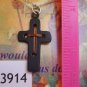 Black Copper Cross Pendant Choker Necklace WWJD Christian Religious