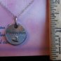 Pewter Round Protection Heart Pendant Choker Necklace A Loving Pledge Religious