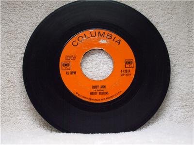 MARTY ROBBINS Ruby Ann Won't You Forgive 1962 Columbia Records 4-42614