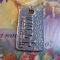 Pewter Full Strength Cross Pendant Silver Tone Choker Chain Necklace Eph 6:10