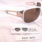 DYCE OPTICS Large Designer Oversized Fashion Sunglasses White Brown NWT