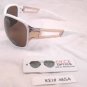DYCE OPTICS Large Designer Oversized Fashion Sunglasses White Brown NWT