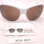 DYCE OPTICS Large Designer Oversized Fashion Sunglasses White Brown NWT