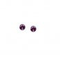 Dk Purple Austrian Crystal Swan Bird Wing Necklace Earrings White GoldPlated 18K