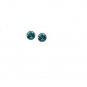 Teal Austrian Crystal Swan Bird Wing Necklace Earrings White Gold Plated 18K
