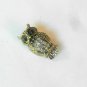 Clear Owl Fashion Brooch Broach Pin Gold Tone