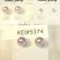Lot 3 Purple Peach White Pearl Stud Earrings