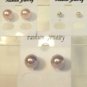 Lot 3 Purple Peach White Pearl Stud Earrings