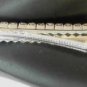 Clear Rhinestone Studded Silver Tone Alligator Hair Clip Barrette