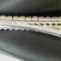 Clear Rhinestone Studded Silver Tone Alligator Hair Clip Barrette