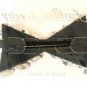 Large Oval Hot Pink Rhinestone Studded Hair Bow Alligator Clip Barrette