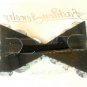 Large Oval Aqua Rhinestone Studded Hair Bow Alligator Clip Barrette