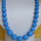 Blue Textured Long Chunky Beaded Necklace xhilaration Target
