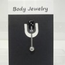14 Gauge Black Dice Tongue Nipple Ring Barbell Body Piercing Jewelry