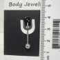 14 Gauge Black Dice Tongue Nipple Ring Barbell Body Piercing Jewelry