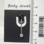 14 Gauge Black Dice Tongue Nipple Ring Barbell Body Piercing Jewelry