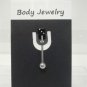 14 Gauge Black Dice Tongue Nipple Ring Barbell Body Piercing Jewelry