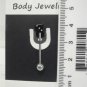 14 Gauge Black Dice Tongue Nipple Ring Barbell Body Piercing Jewelry