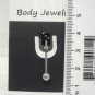 14 Gauge Black Dice Tongue Nipple Ring Barbell Body Piercing Jewelry