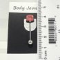 14 Gauge Pink Dice Tongue Nipple Ring Barbell Body Piercing Jewelry