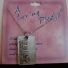 Pewter Full Strength Cross Pendant Rectangle Choker Chain Necklace Eph 6:10