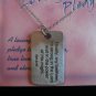 Pewter Full Strength Cross Pendant Rectangle Choker Chain Necklace Eph 6:10