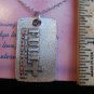 Pewter Full Strength Cross Pendant Rectangle Choker Chain Necklace Eph 6:10