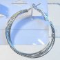 Silver Tone Twisted Fashion Stud Hoop Earrings Very Elegant