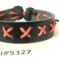 Black Red Hemp Leather Bracelet String Rope Slide Tie Wristband