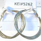 Gold Tone Twisted Fashion Stud Hoop Earrings Very Elegant